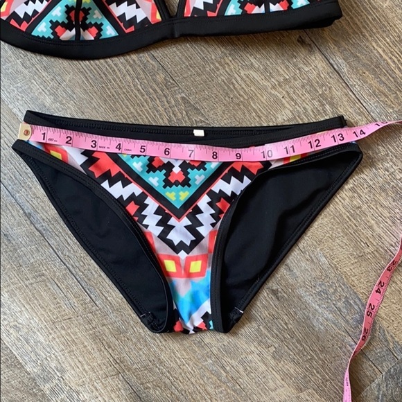 Colorful Aztec 2 piece Bikini Medium - Picture 2 of 9